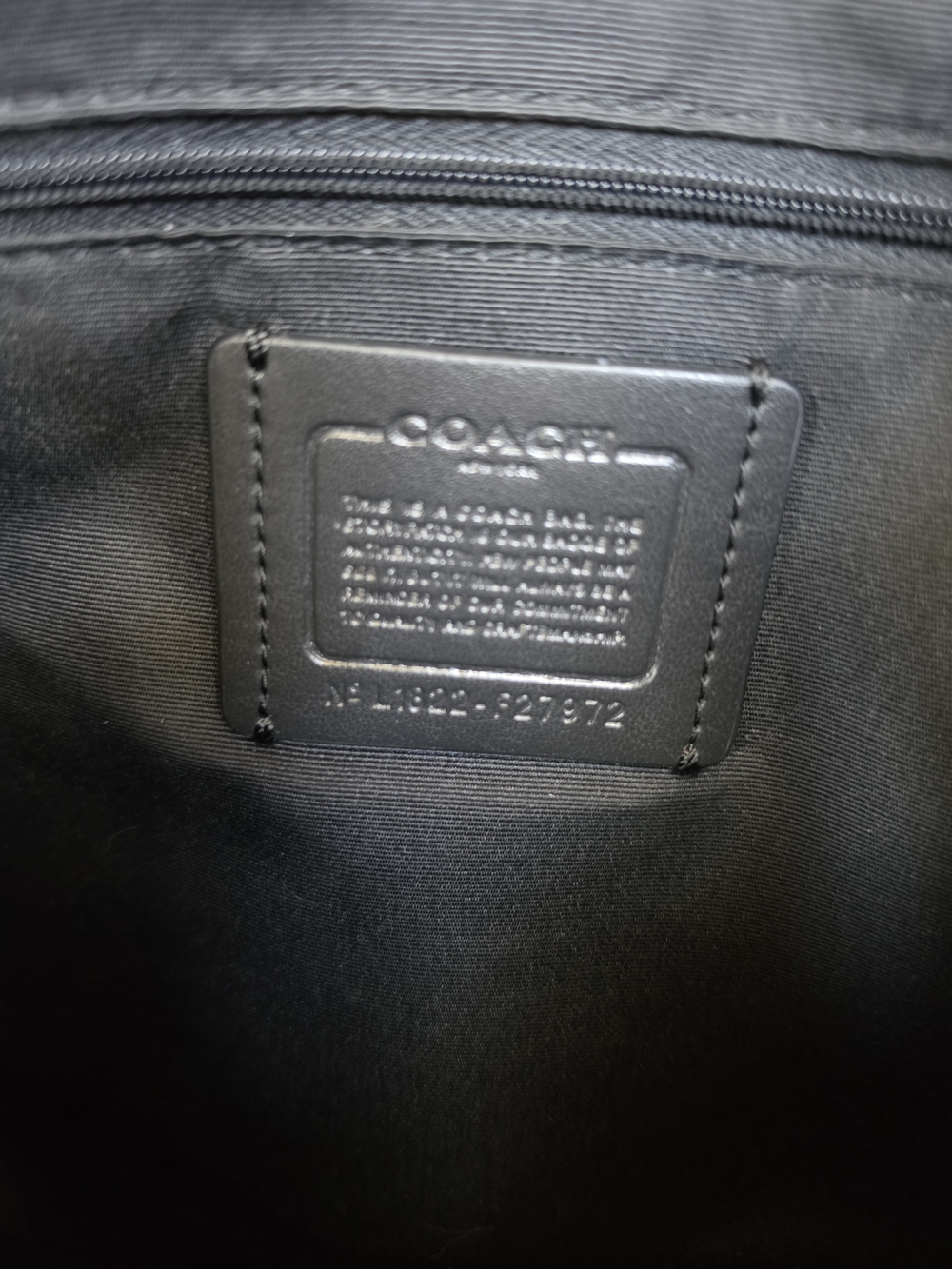Coach Brown Signature Canvas Shoulder Bag with Black Trim and Matching Wallet - Picture 9 of 9